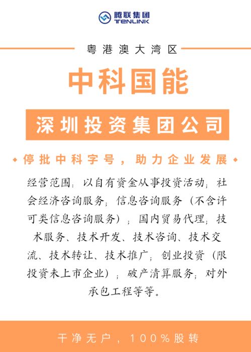 中科國能 深圳投資集團搶灘粵港澳大灣區，信息服務助力區域經濟新飛躍